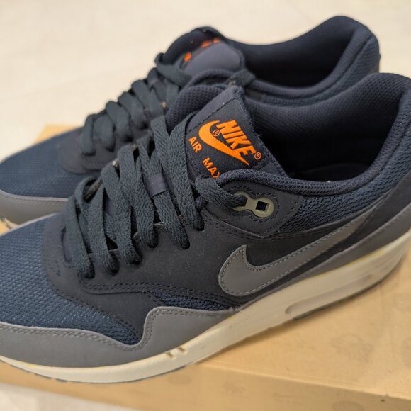 Nike Air Max 1 Essential Dark Obsidian Grey 2012 Size 8 Brand New 537383-420 - Picture 7 of 11